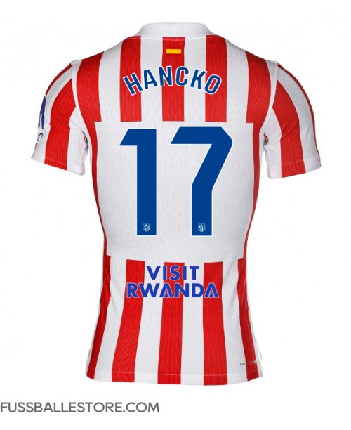 Günstige Atletico Madrid David Hancko #17 Heimtrikot 2025-26 Kurzarm Günstige Atletico Madrid David Hancko #17 Heimtrikot 2025-26 Kurzarm